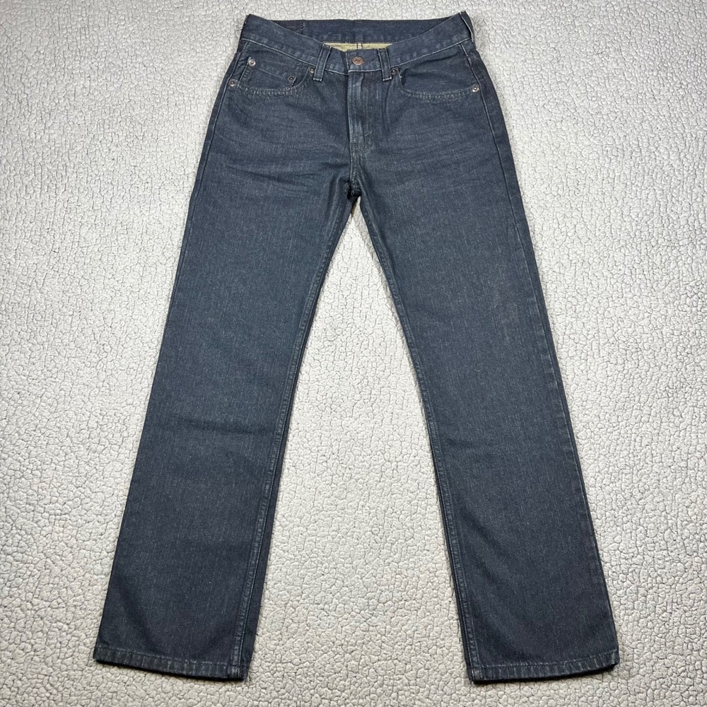 Levis 514 Straight Leg Jeans Dark Wash Denim 100% Cotton Size 14 Reg 27x27‎